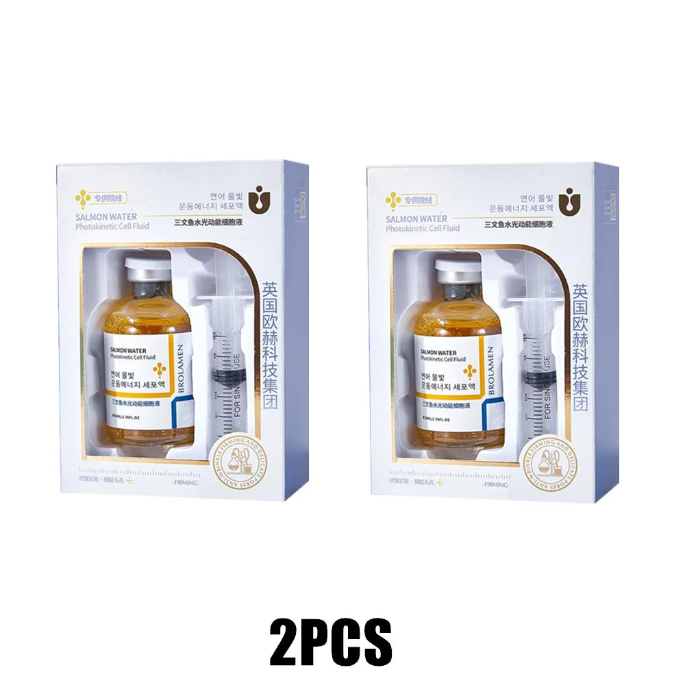 Korean Salmon Skin Rejuvenation Essence Serum – 24H Hydration, Wrinkle Care & Firming Treatment