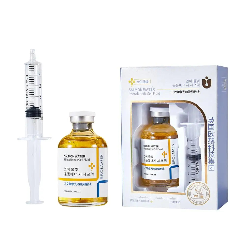 Korean Salmon Skin Rejuvenation Essence Serum – 24H Hydration, Wrinkle Care & Firming Treatment