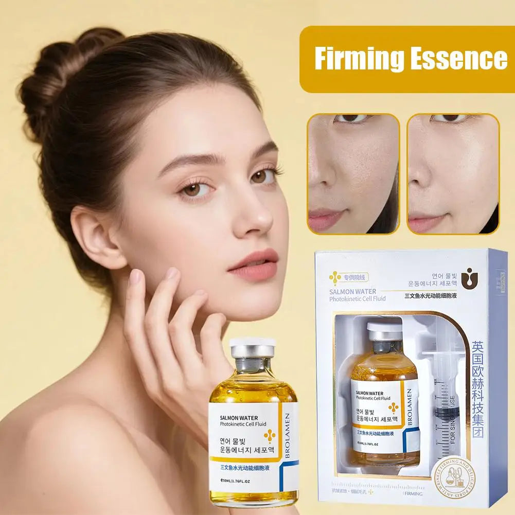 Korean Salmon Skin Rejuvenation Essence Serum – 24H Hydration, Wrinkle Care & Firming Treatment